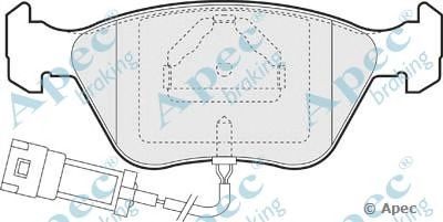 APEC BRAKING pad846 -  Комплект тормозных колодок, дисковый тормоз